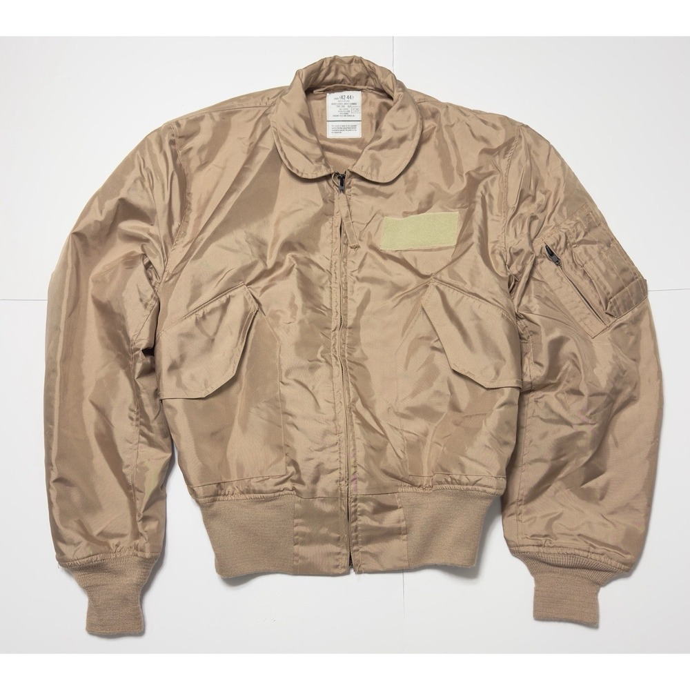 Military Flyers Summer Flight Jacket CWU-36/P Large 42-44 Dessert Sand Tan USAF